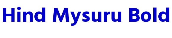 Hind Mysuru Bold 字体